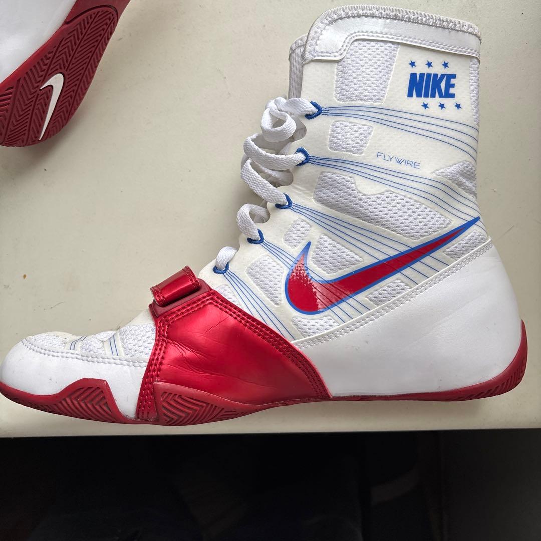 NIKE ハイパーKOボクシングシューズ ホワイト/レッド