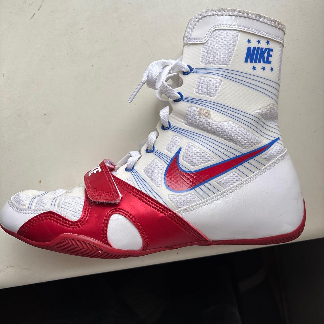 NIKE ハイパーKOボクシングシューズ ホワイト/レッド