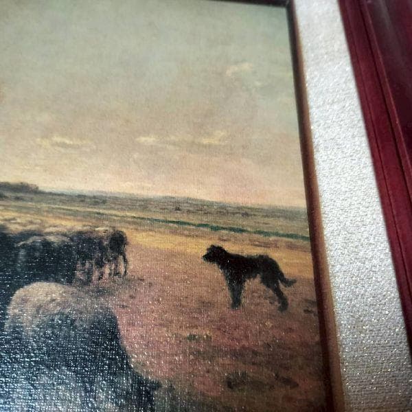 世界の名画 ジャン・フランソワ・ミレー 羊飼いの少女 複製画 額装 アート 印刷