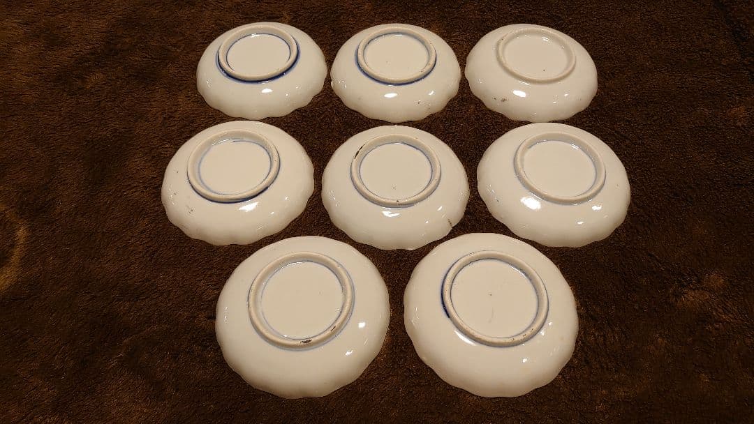 古伊万里　伊万里　色絵　金襴手　豆皿　８客