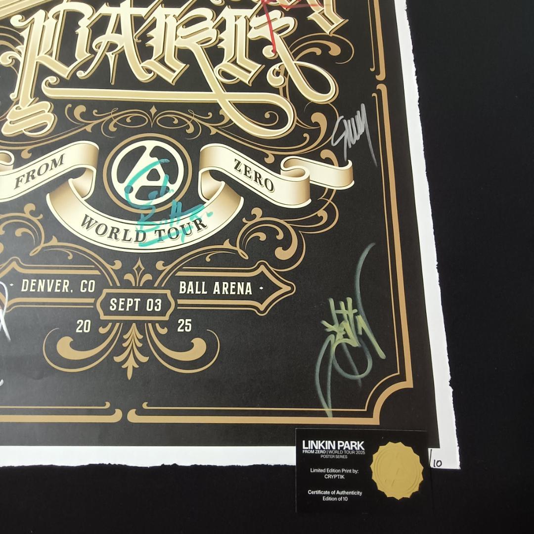 LINKIN PARK 世界限定10枚 サイン入りポスター リンキンパーク