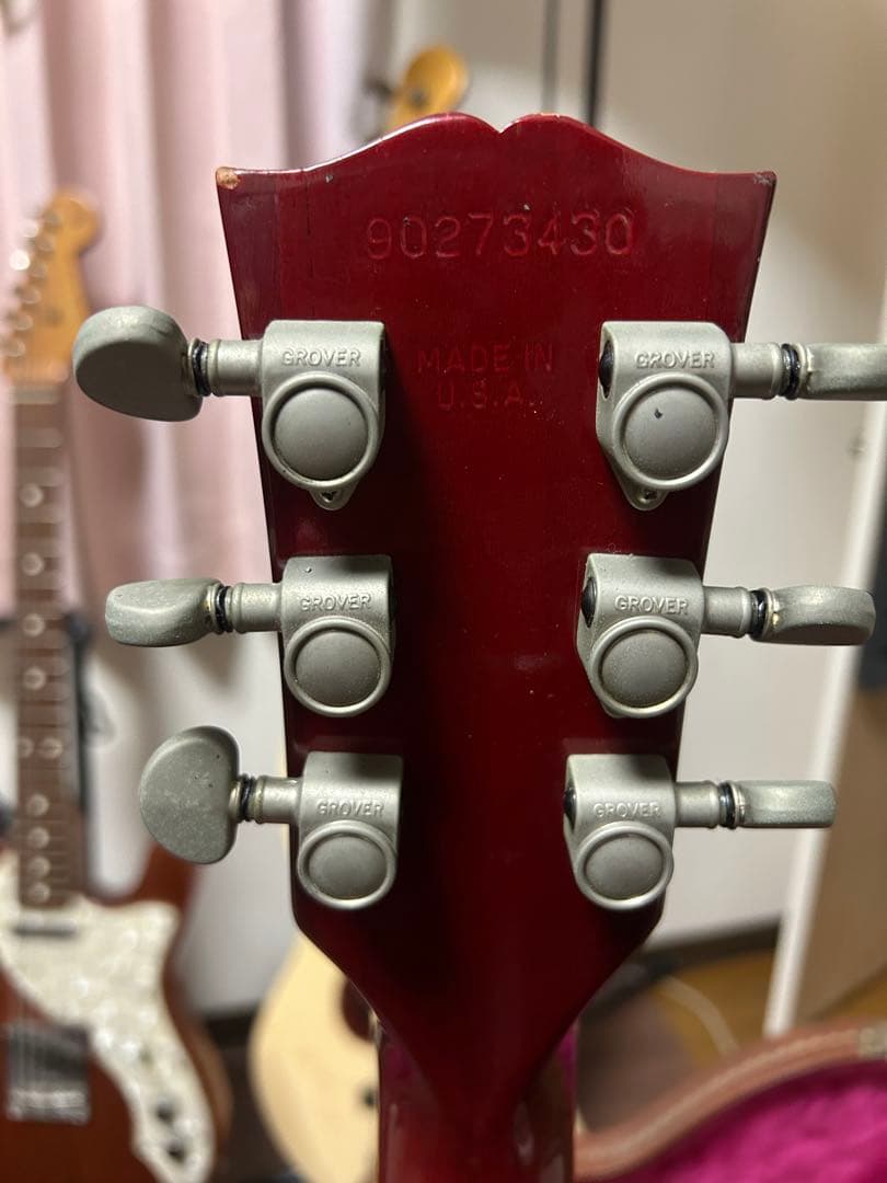 Gibson ES-335 赤色 ハードケース付き
