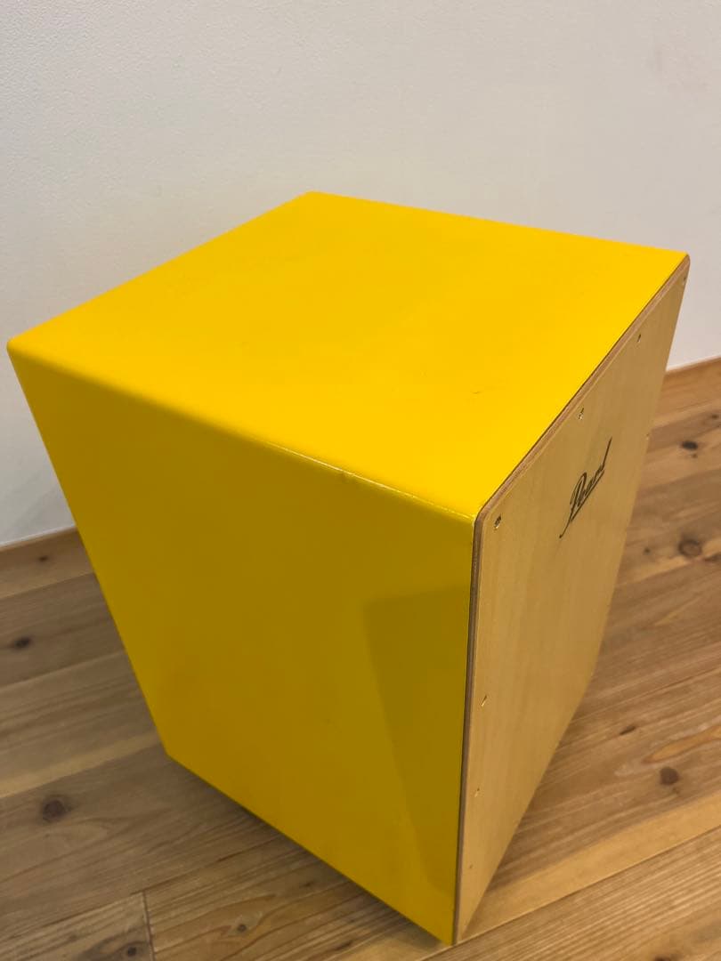 Pearl PCJ-CVC SC カホン パール　イエロー　ケース付き　打楽器