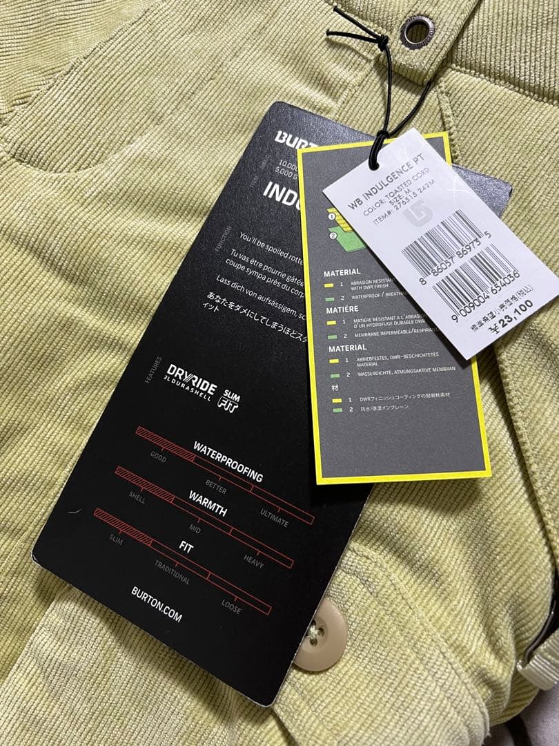 値下げ‼︎新品未使用⭐︎BURTON スノーボードパンツ M