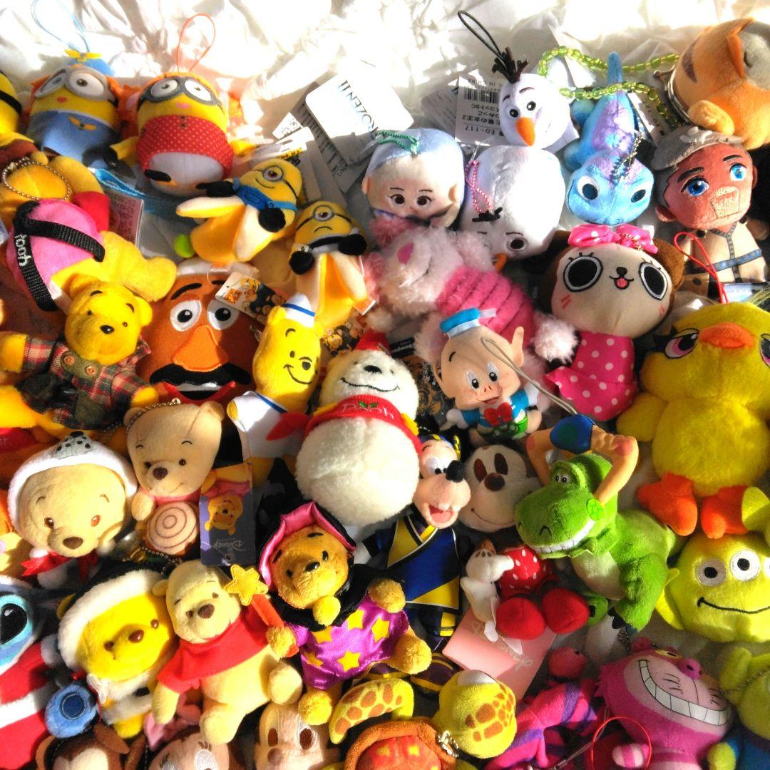 108点　まとめ売り　ディズニー　マスコット　ぬいぐるみ　キーホルダー　大量
