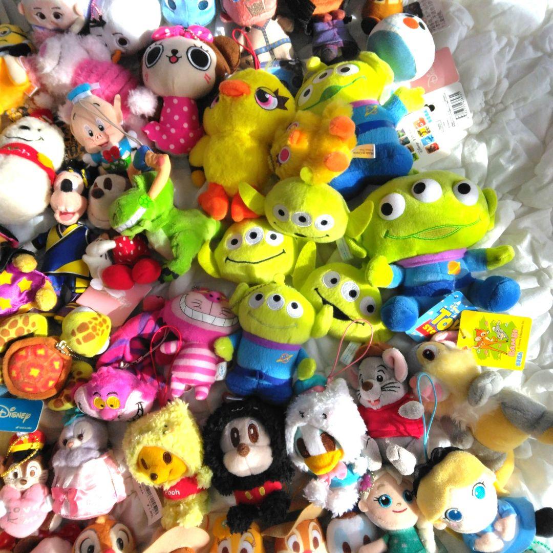 108点　まとめ売り　ディズニー　マスコット　ぬいぐるみ　キーホルダー　大量