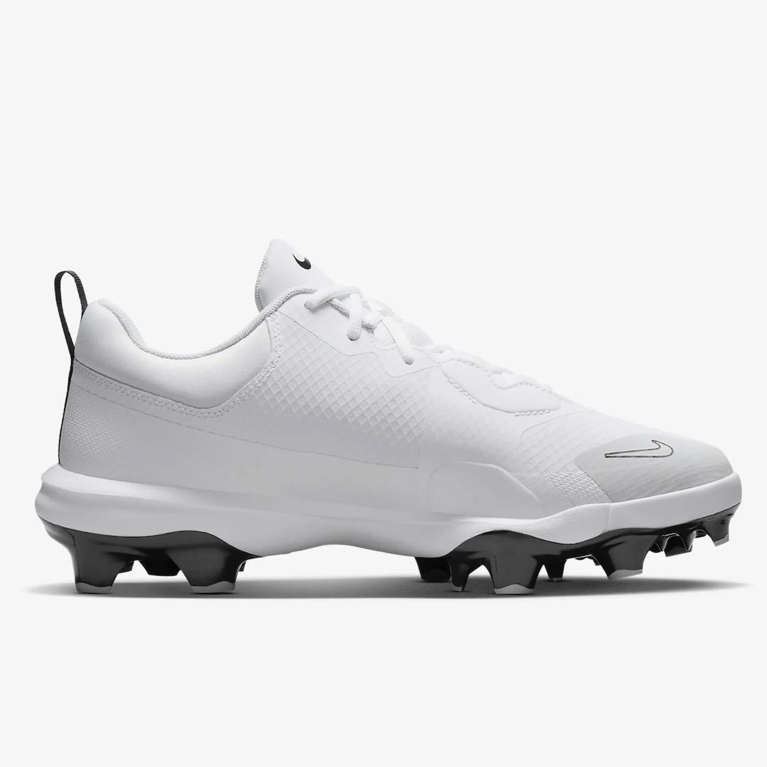 ナイキ フォース トラウト プロ 26 野球 スパイク 靴 シューズ 白 銀