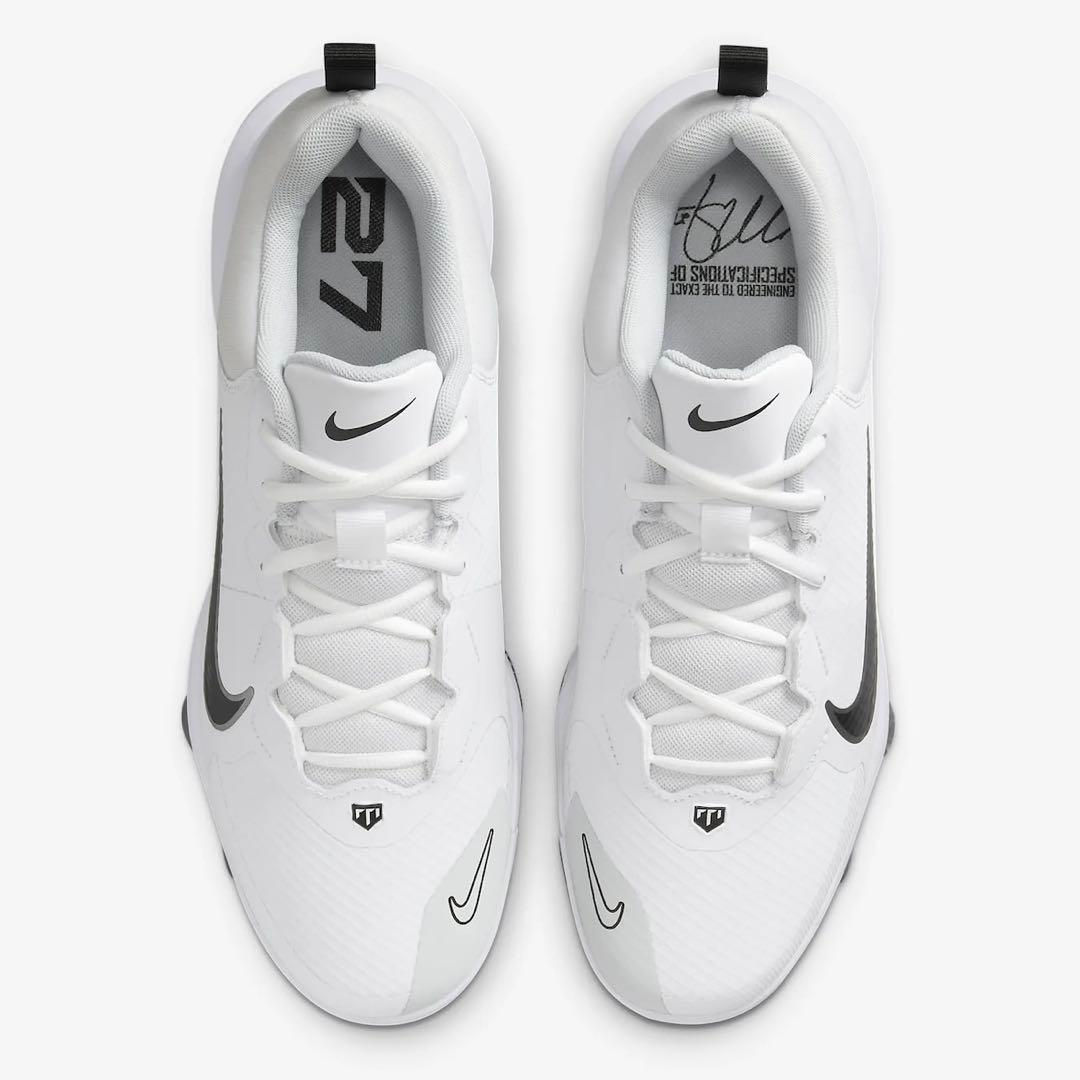 ナイキ フォース トラウト プロ 26 野球 スパイク 靴 シューズ 白 銀