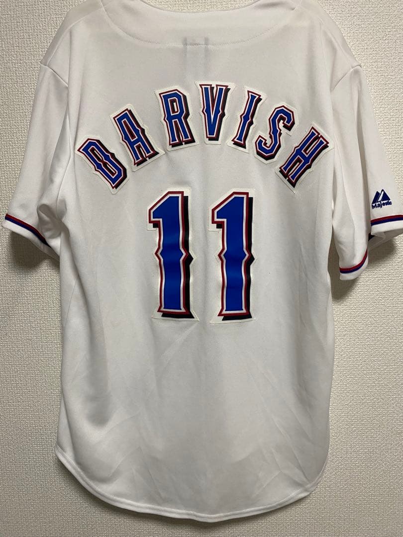 MLB レンジャーズ ダルビッシュ有 ユニフォーム L マジェスティック