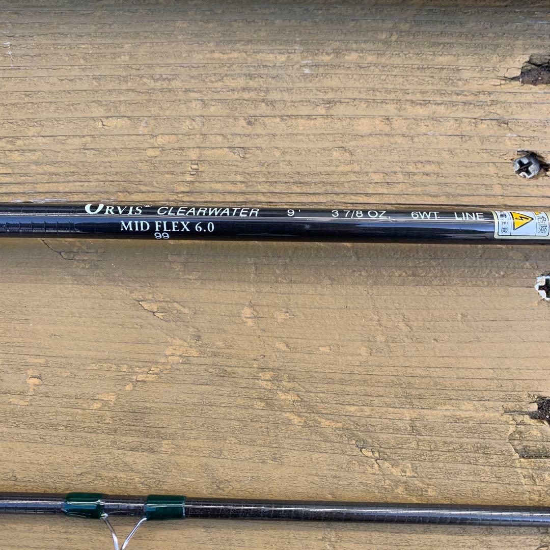 オービス#6フライロッド コルクハンドル 収納チューブ付き