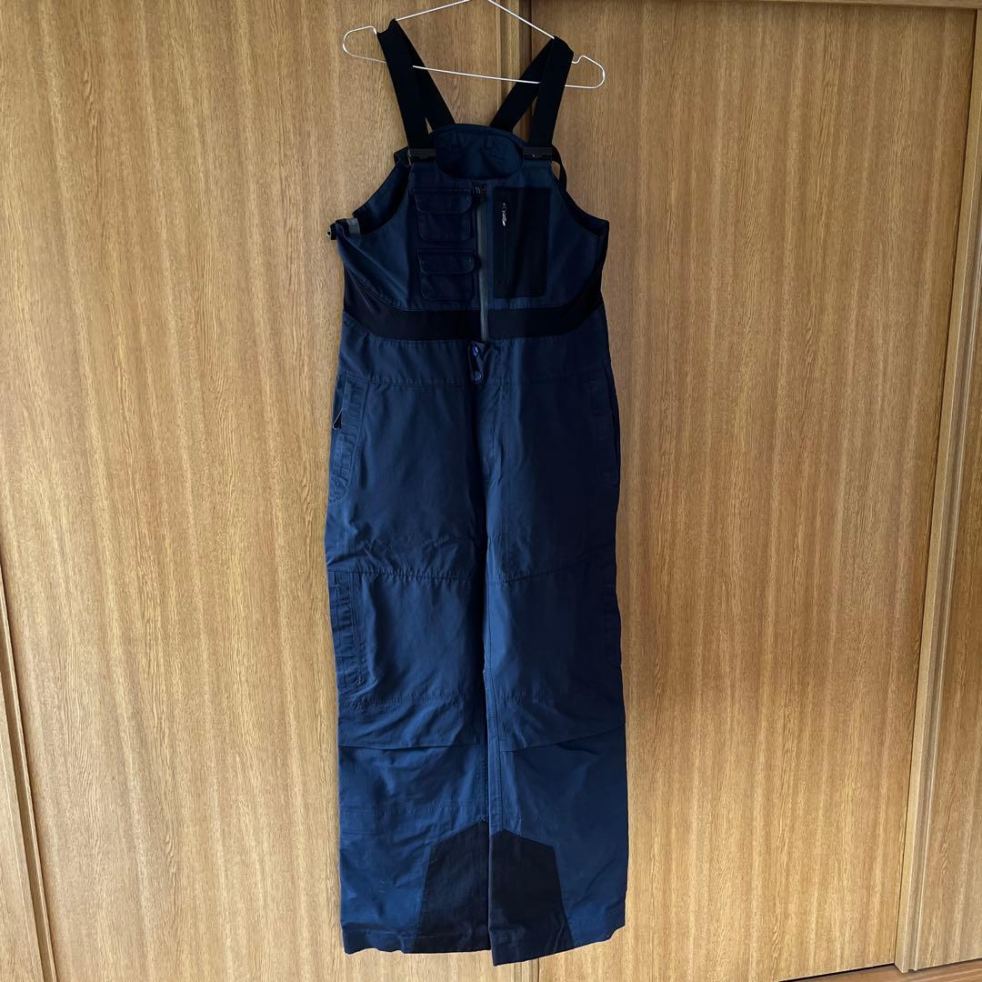 パーマネントユニオン　ビブパンツ　ネイビーオーバーオール スノーボードウェア