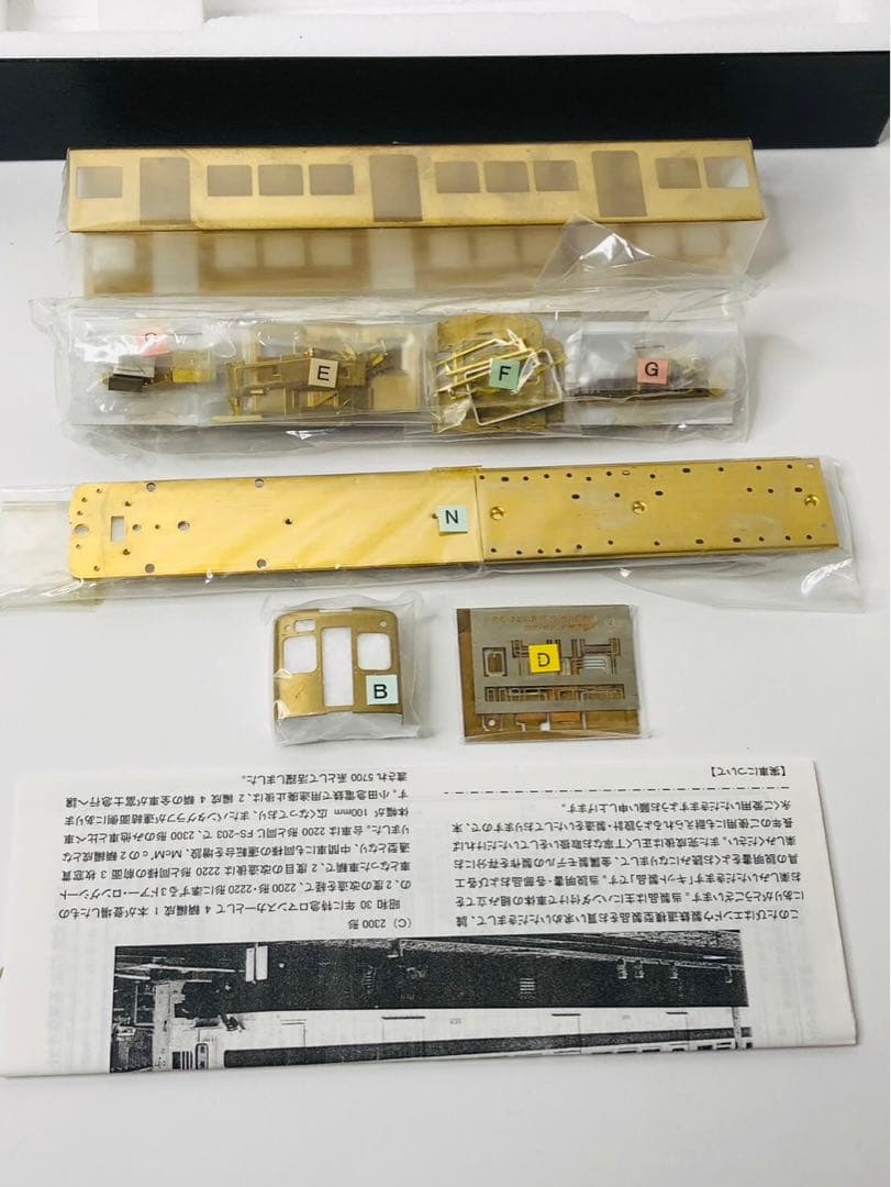 エンドウ 小田急電鉄2200系電車 デハ2220 未組立品 HOゲージ ジャンク