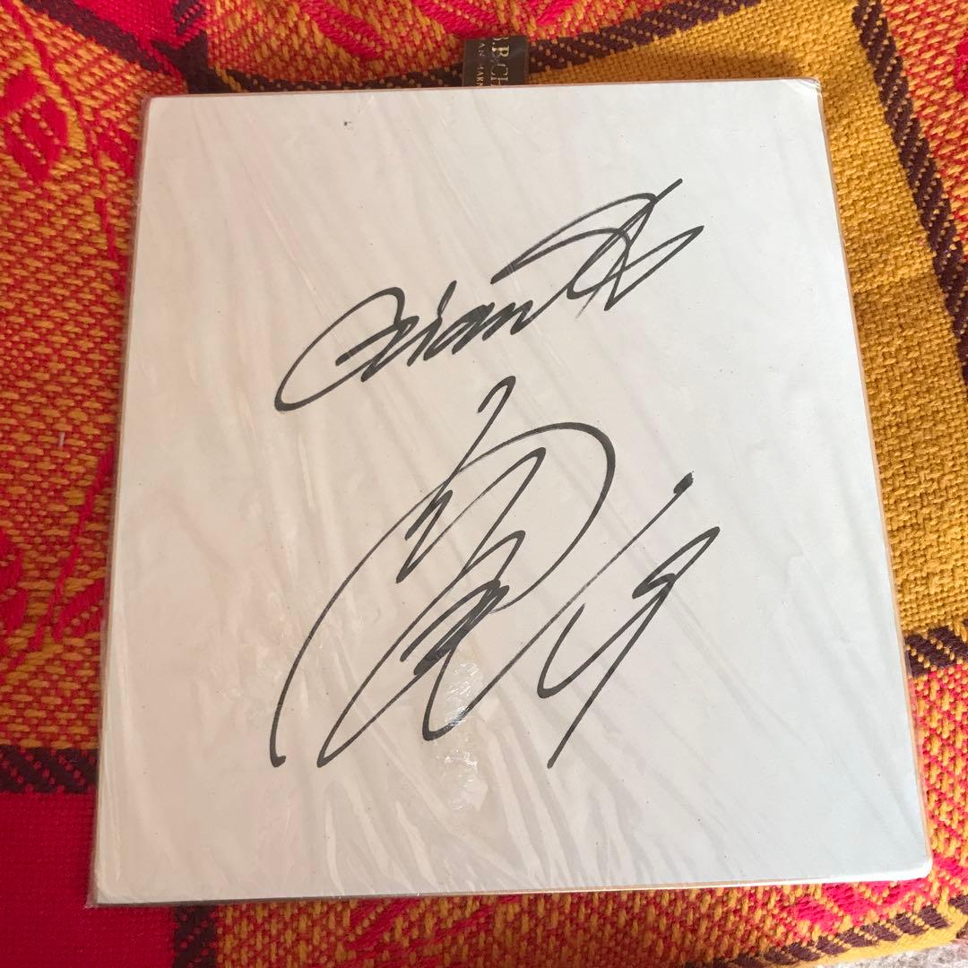 ジャイアンツ　サイン色紙(上原浩史)