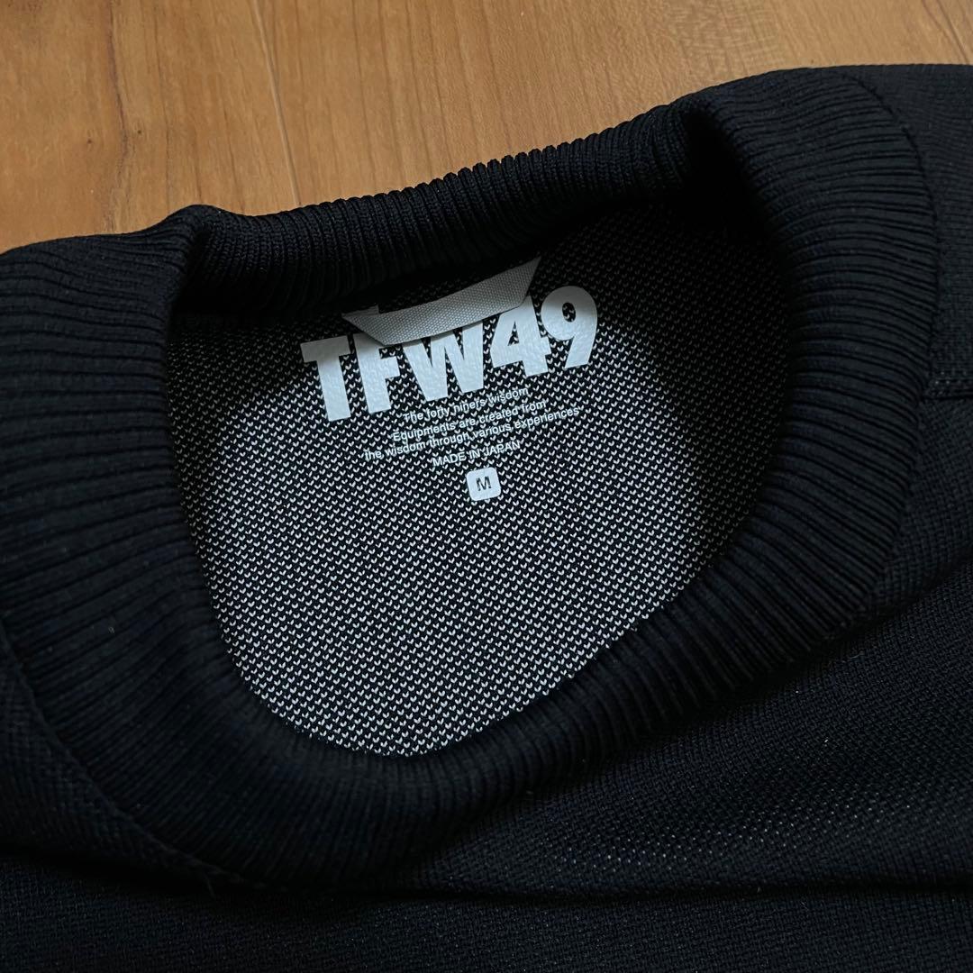 TFW49 ラウンドネック ニット　ブラック　M ゴルフ　セーター