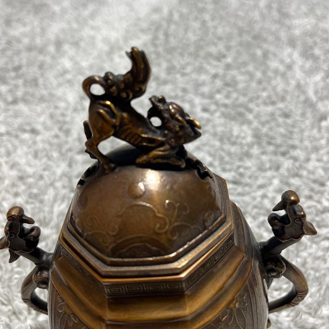 高岡銅器 香炉 蝋型鋳物　大峰作