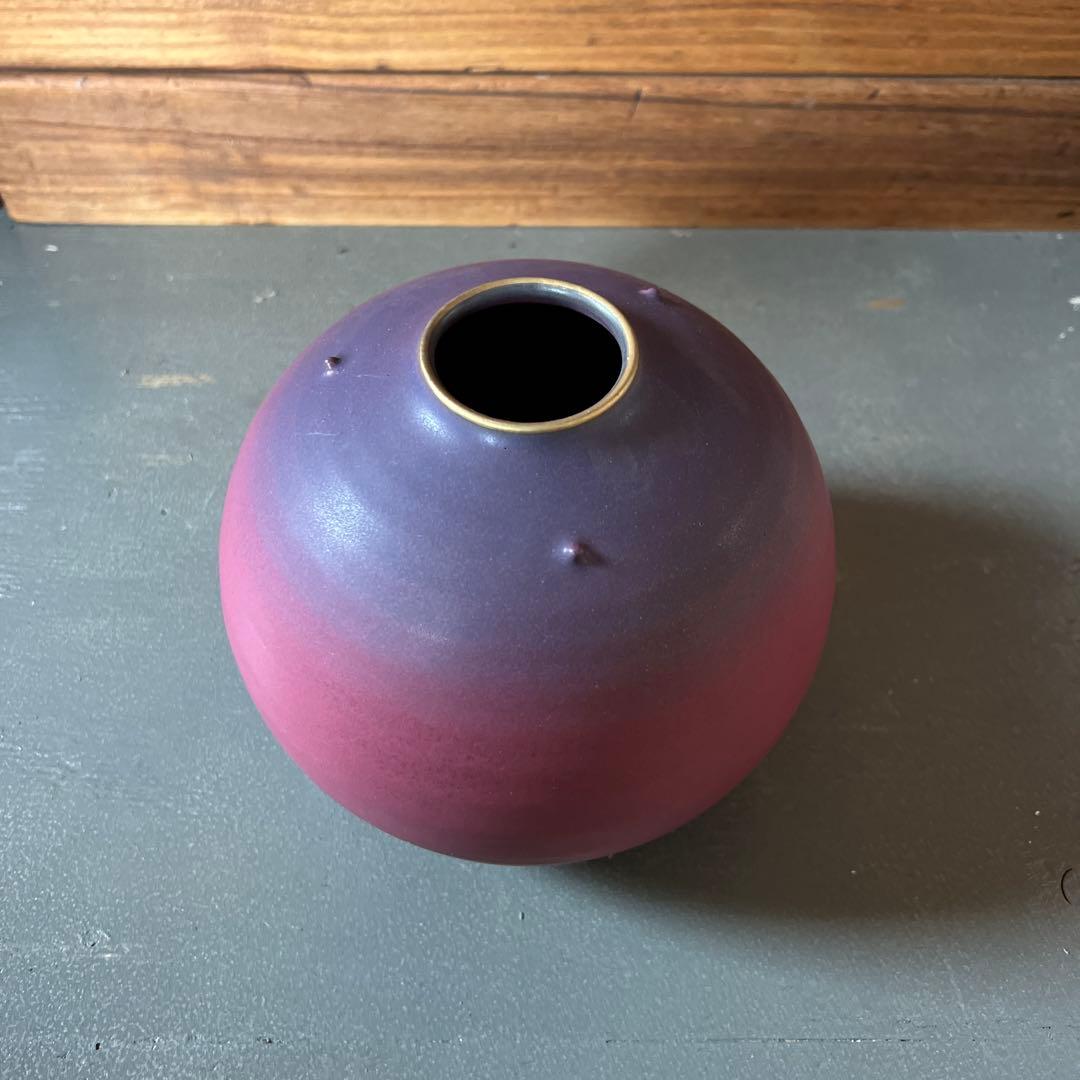 グラデーション陶器花瓶