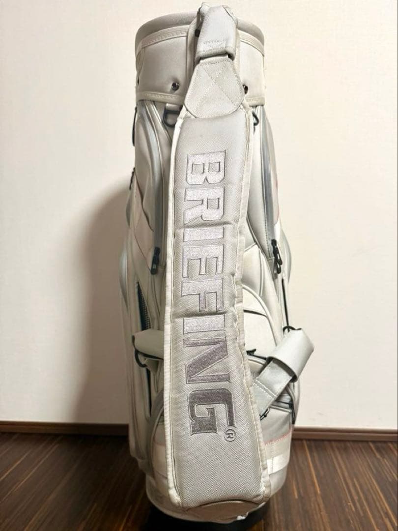 BRIEFING キャディバッグ CR-3 ホワイト シルバー ブリーフィング