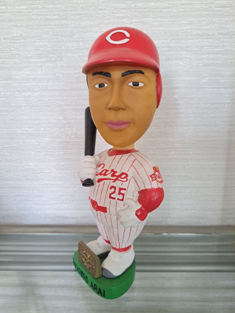 広島カープ/新井貴浩氏/置物/記念品/人形 首振り人形