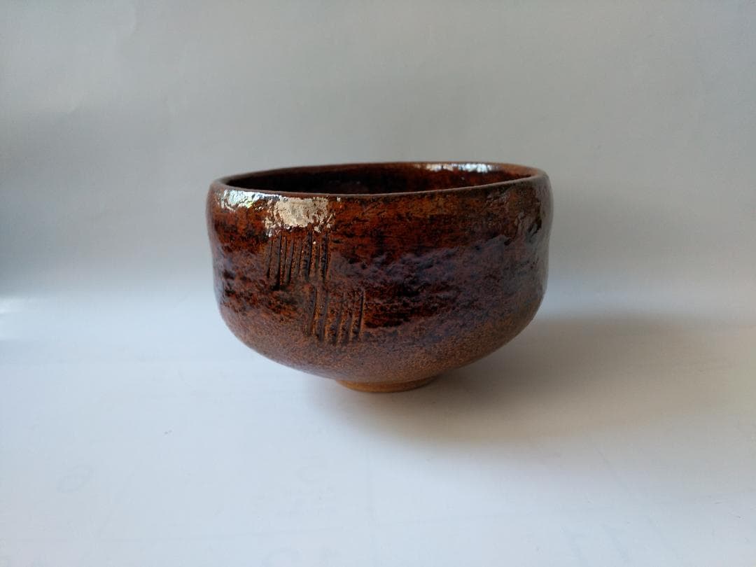 松雲窯 泉喜仙 作 大樋茶碗 大樋焼 共箱 栞 茶道具 抹茶碗 新品 未使用