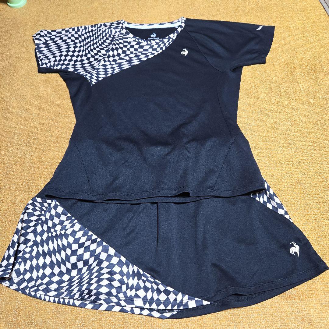 le coq sportif テニスウェアセット 上Oサイズと下Lサイズ
