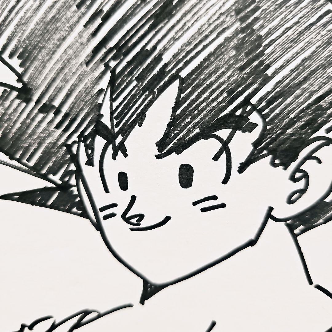 ドラゴンボール 孫悟空 イラスト直筆サイン色紙