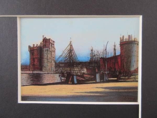 ジャン・カルズー　港　図録・レゾネより　状態良好　新品額付