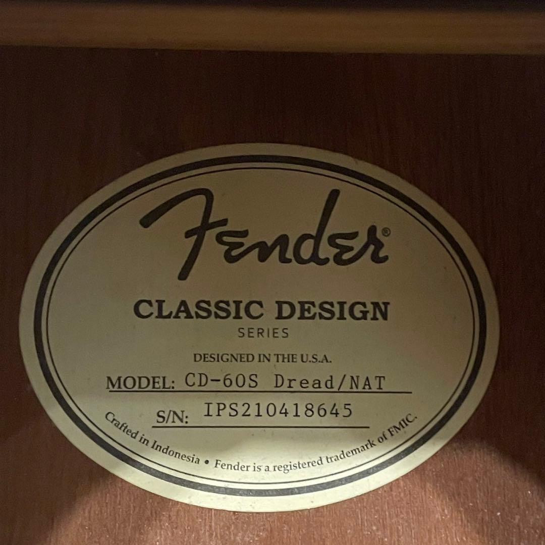 フェンダー CD-60S アコースティックギター