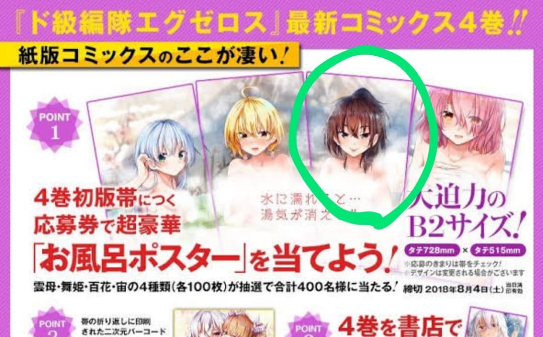 【当選品】ド級編隊エグゼロス お風呂ポスター 百花