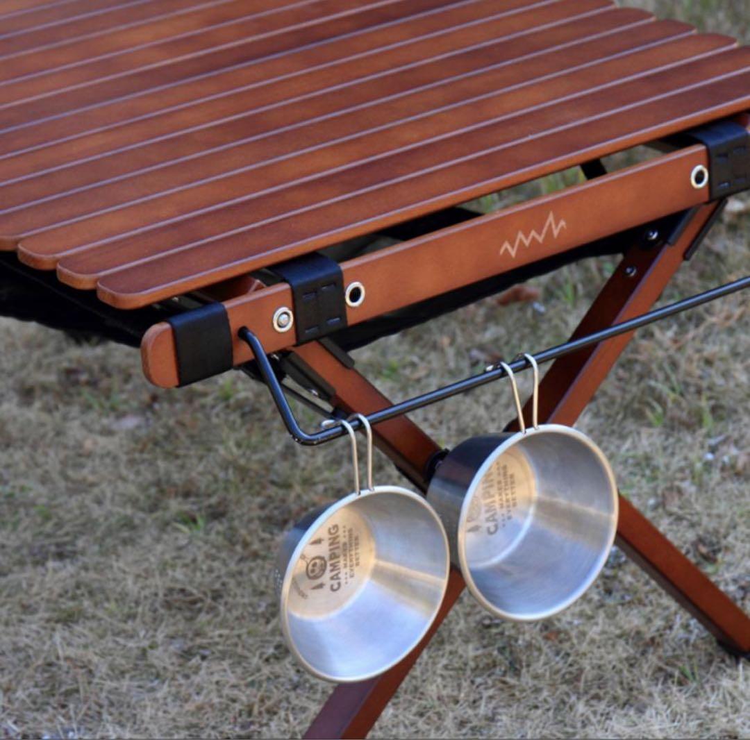 天然木ブナ材のウッドテーブル幅96　アルペンアウトドアーズ　ロールテーブル