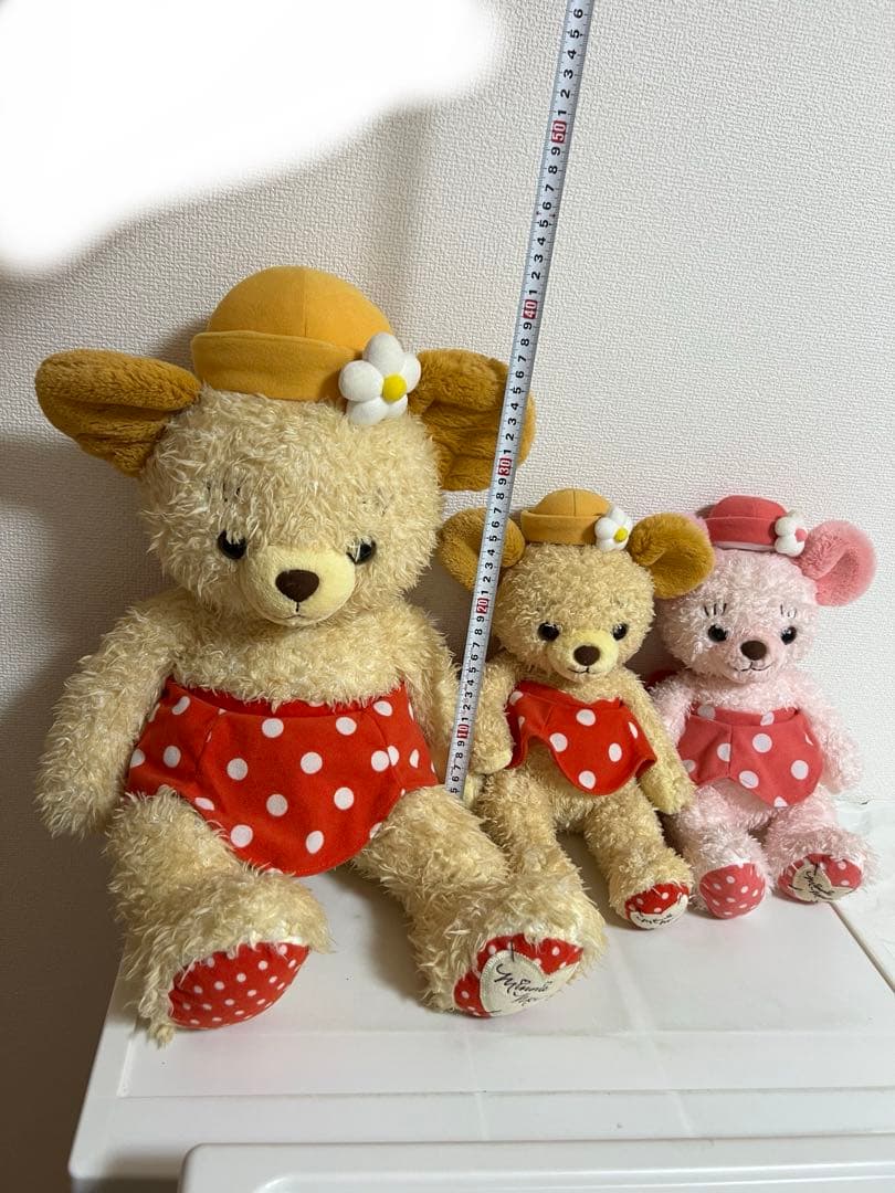 カドリーベアーの特大ぬいぐる、Mサイズ、ピンク