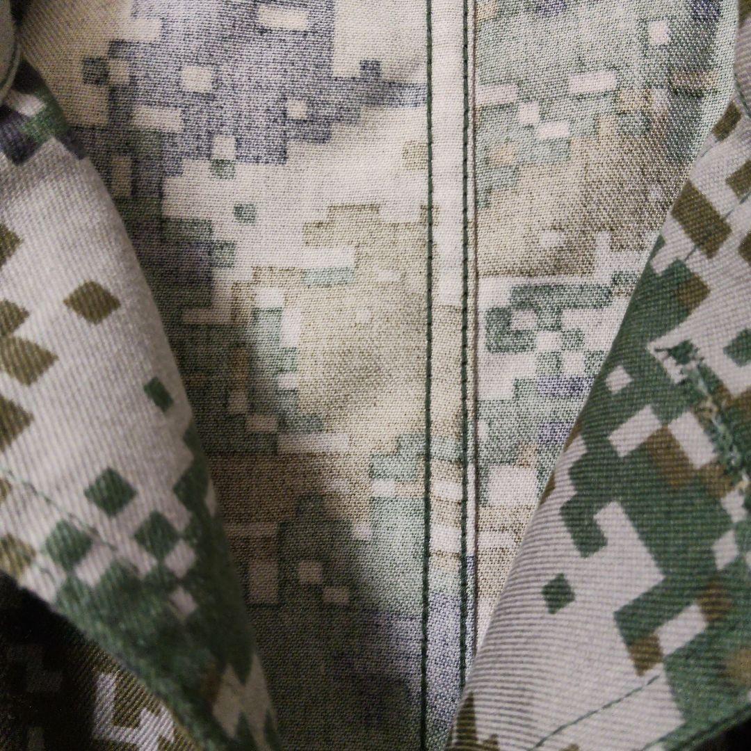 中国人民解放軍 07式林地迷彩服 実物 上下+戦闘服ズボン用ベルト セット