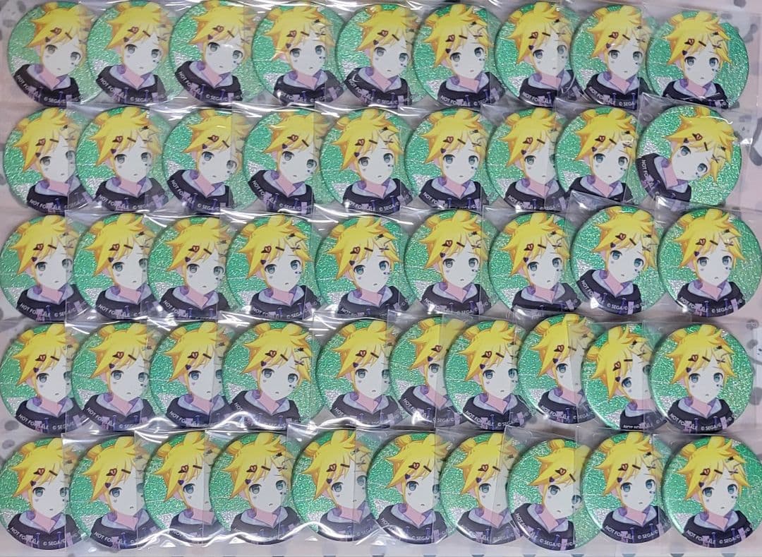 プロセカ グリッター缶バッジ グリ缶 鏡音レン 特典