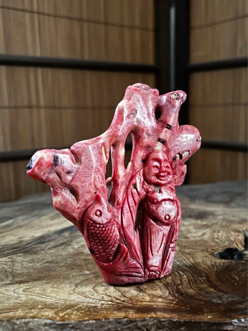 仏教美術 時代 珊瑚細工 恵比寿尊像 仏像