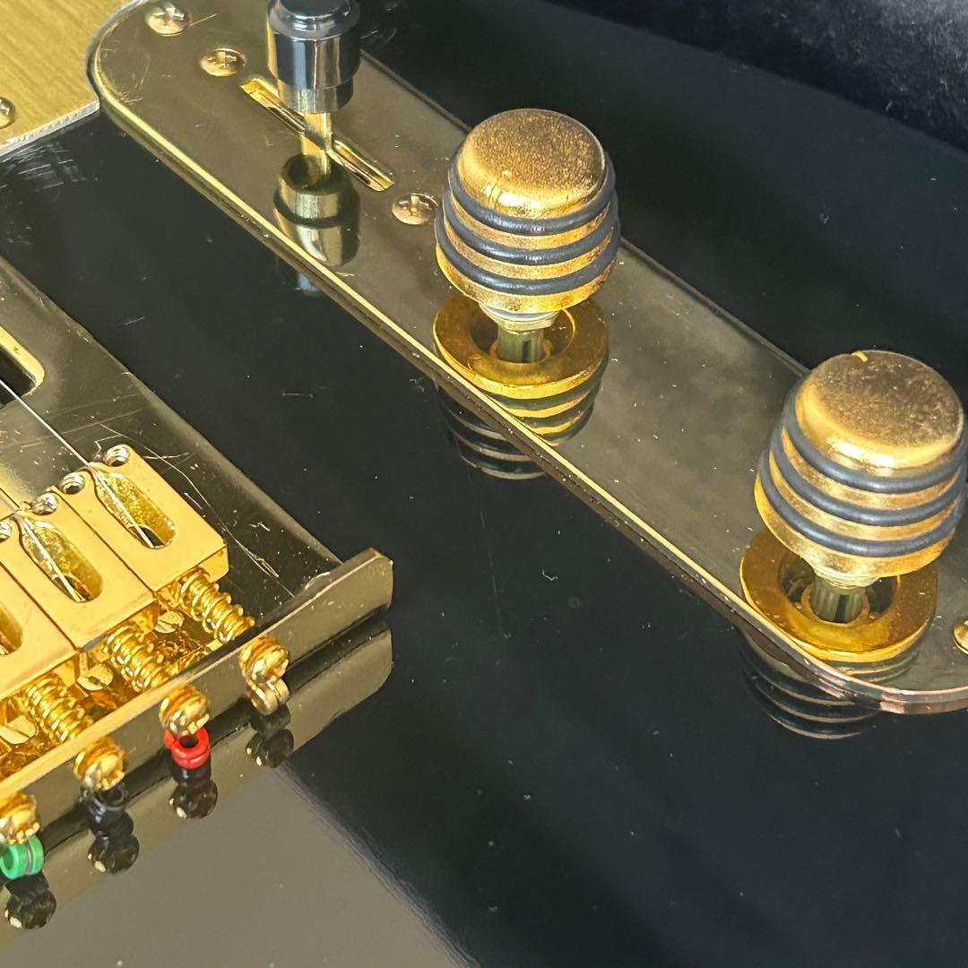 y*m様 ブラック＆ゴールド　超クールなテレキャスター　VH-1搭載　ハードケー