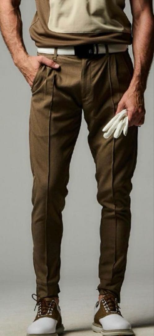 【未使用】1PIU1UGUALE3 GOLF×戸賀敬城 ピンタックパンツ 3