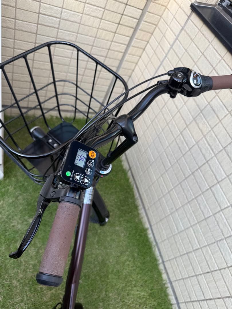 手渡し希望❗️パナソニック　電動アシスト自転車　グリッター　リヤカゴ　オプション付
