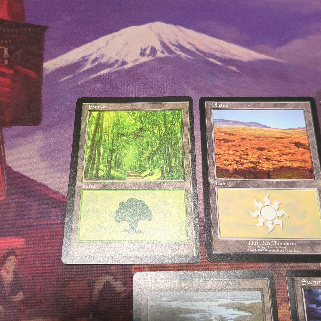 MTG　ユーロランド　平地　森　沼　山　5種セット