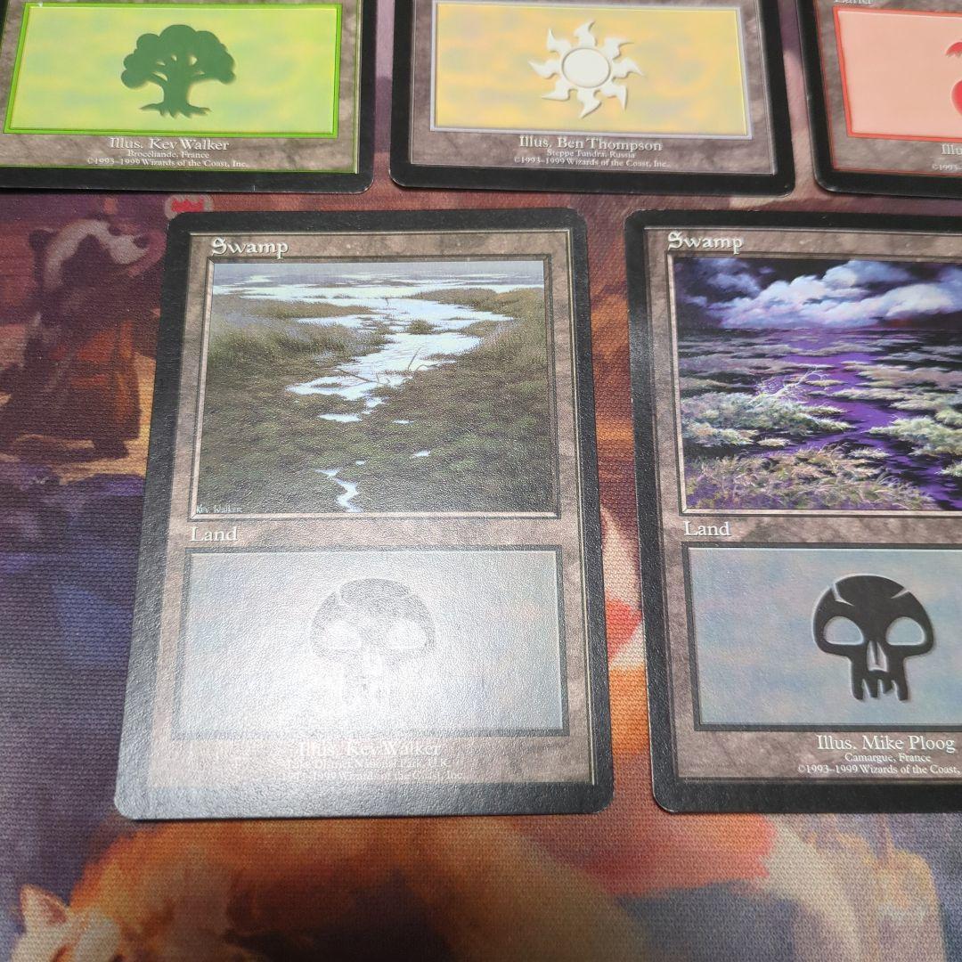 MTG　ユーロランド　平地　森　沼　山　5種セット