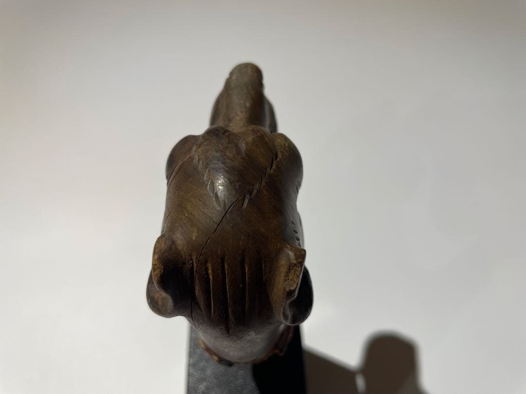 イギリス　アンティーク　ステッキ　柄の部分　犬　ドッグ　ハンドル