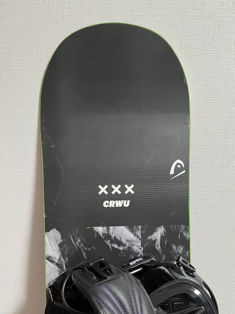 スノーボード HEADブラック/グリーン ビンディング付き