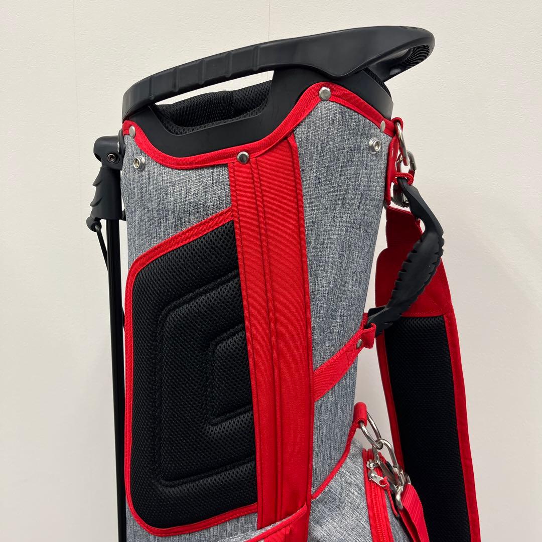 【未使用】FILA フィラ ゴルフ スタンド キャディバッグ 8.5型 レッド