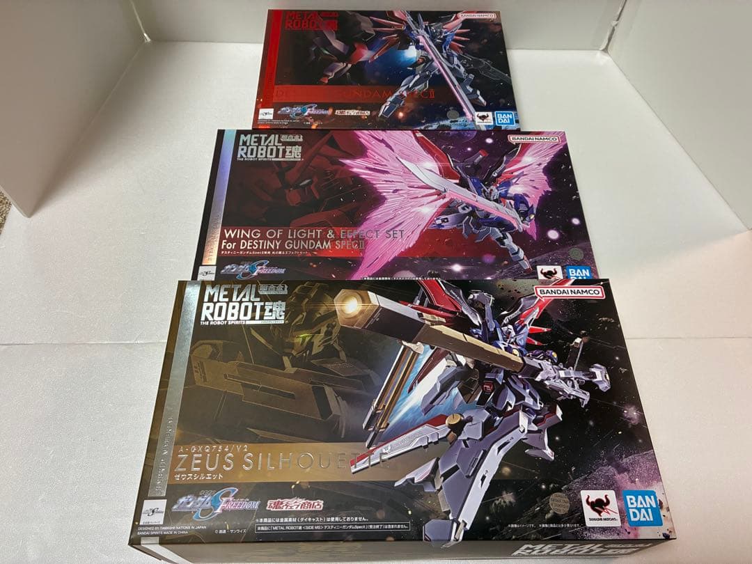 L ROBOT魂デスティニーガンダムSPECⅡ&ゼウスシルエット&光の翼