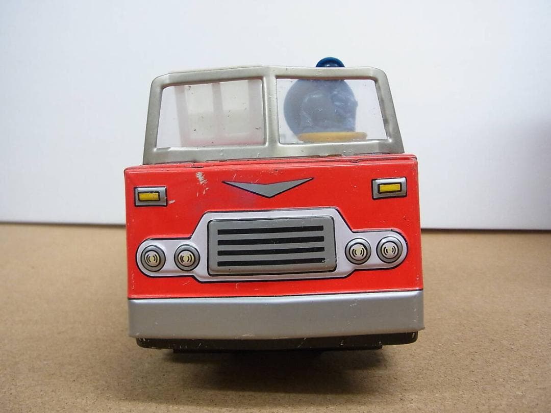 未使用　ブリキ　やのまん サイレン消防車 はしご車 ミステリーアクション　日本製