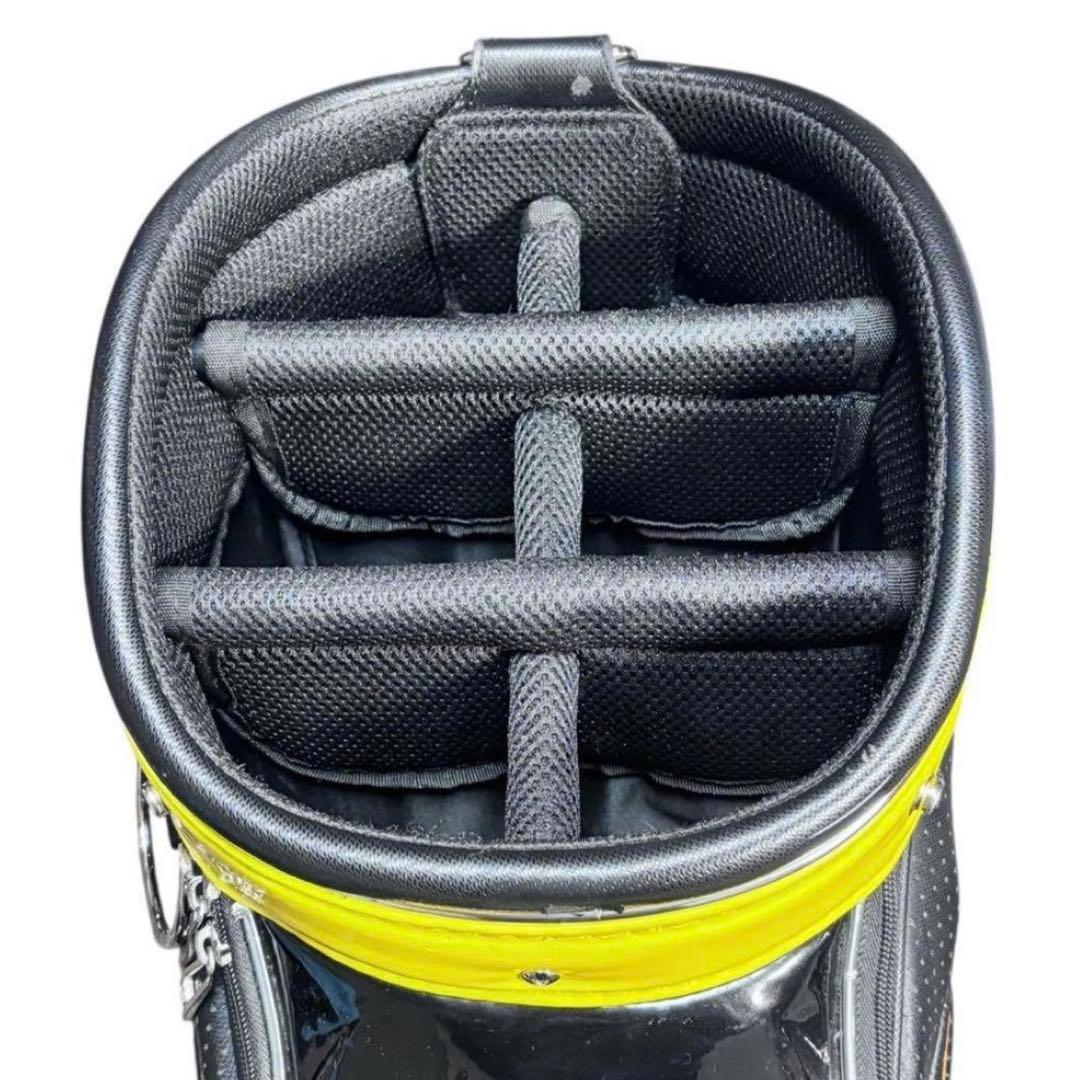 LE COQSPORTIF キャディバッグ イエロ- 9.5型 トリコロール