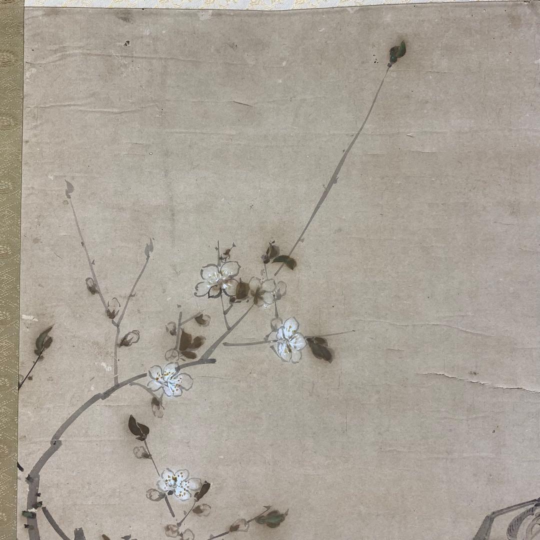 掛軸 白雪 三貴人 箱無し アンティーク 時代物 A-4