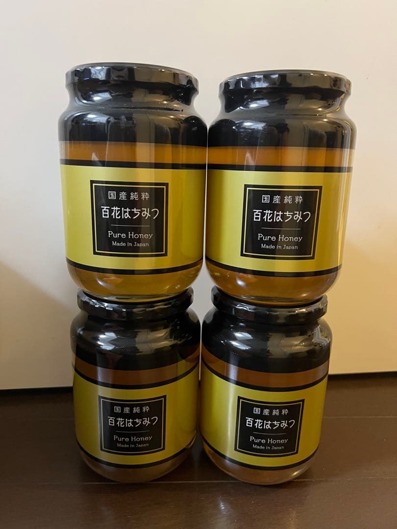 【4個セット】国産純粋はちみつ 1000g 1kg