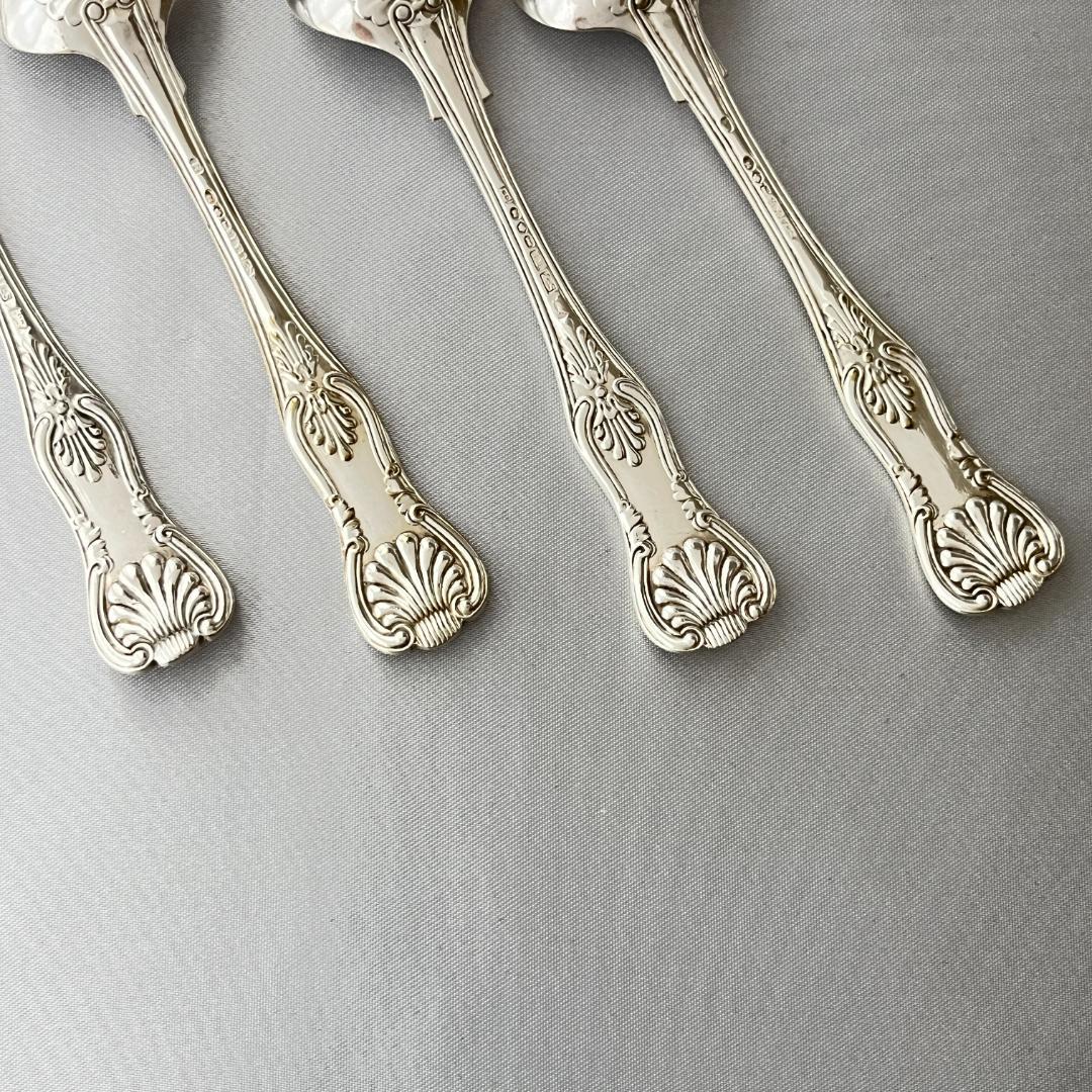 【英国】 コンディメント / ポーション/ マスタード スプーン 4本組