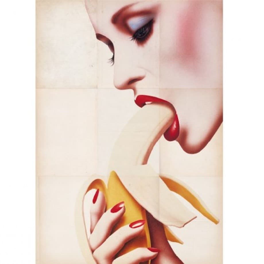 山口はるみ テセウス・チャン　コラボ　ポスター　バナナ