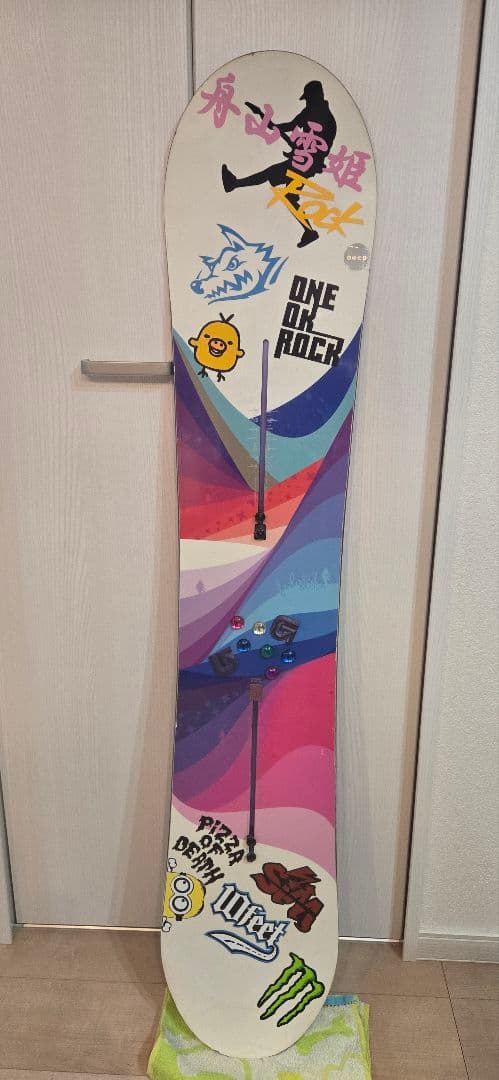 ★再値下げ！Burton買い揃え！ スノーボード板&ビンディング カバー2つ付き
