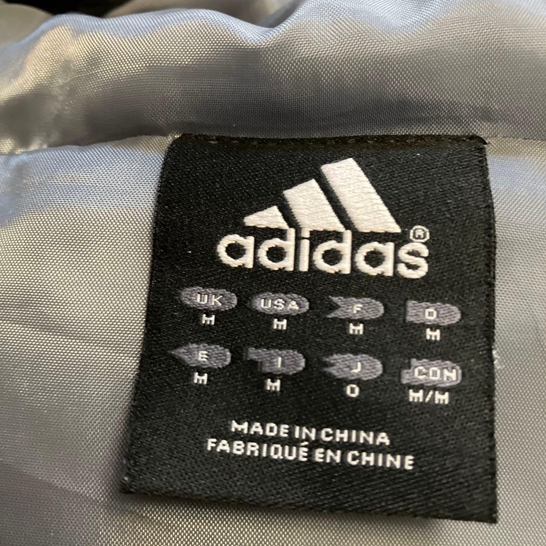 adidas フード付きロングコート ネイビー